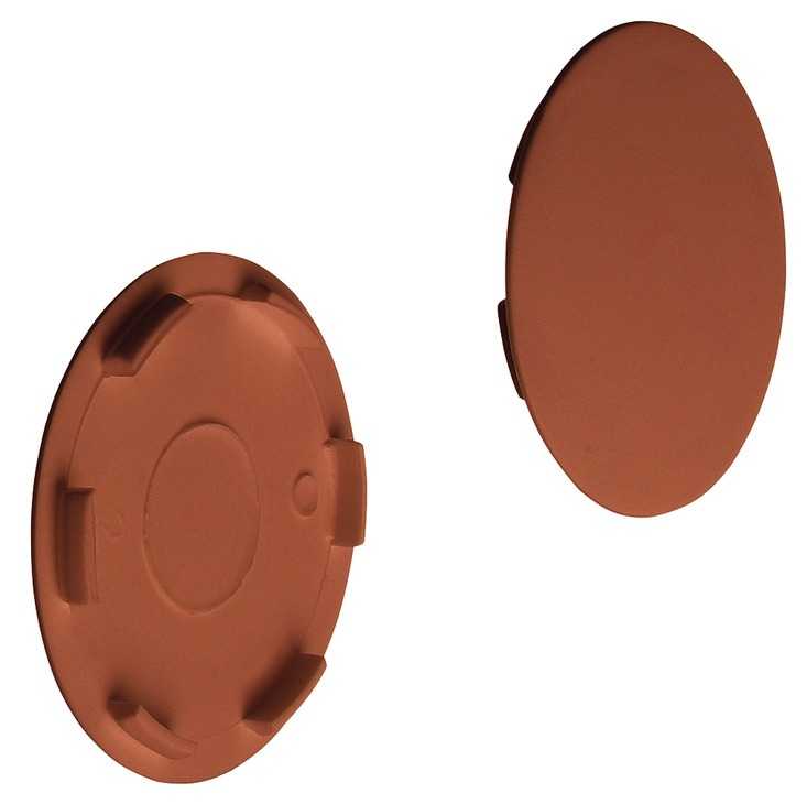 Заглушка для корпуса стяжки MAXIFIX пластиковая коричневая D39 мм