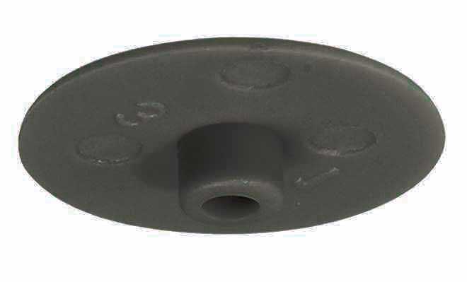 Заглушка для корпуса стяжки MINIFIX D15 мм черная D17 мм толщина детали 15-29 мм