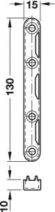 З'єднувач кутовий для ліжок 130 мм сталь оцинкована (ПЛАНКА - 4 шт, №1-2 шт, №2 - 2 шт) — 3