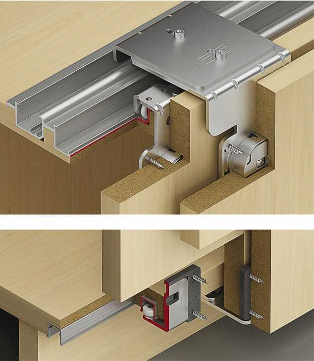 Комплект фурнитури SLIDO CLASSIC 40 VF T для 2-х дерев'яних дверей