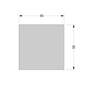 Ножка металлическая 3-055 04В-80 квадрат регулируемая — 3