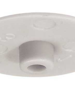Заглушка для корпуса стяжки MINIFIX D 15 мм пластиковая белая D 17 мм толщина детали 15-29 мм