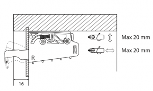 Навес Linken System с заглушками (правый+левый) Графит — 2