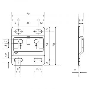 Навес Linken System 807 Комплект (2 навеса, 2 заглушки, 2 планки) Белый — 3