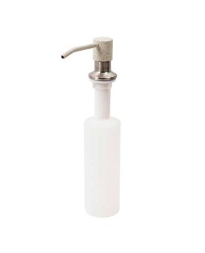 Дозатор для жидкого мыла SA001 Platinum (Brushed) Белый в точку